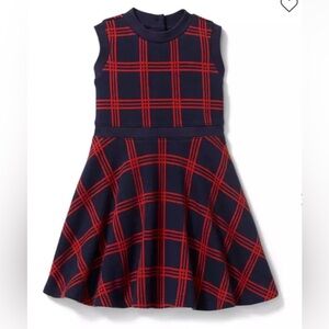 - Janie & Jack JACQUARD WINDOWPANE DRESS Sz 8